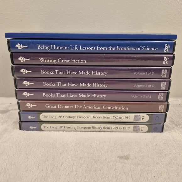Other - The Great Courses Lot of 8 DVDs: Books that Made History & Frontiers of Science